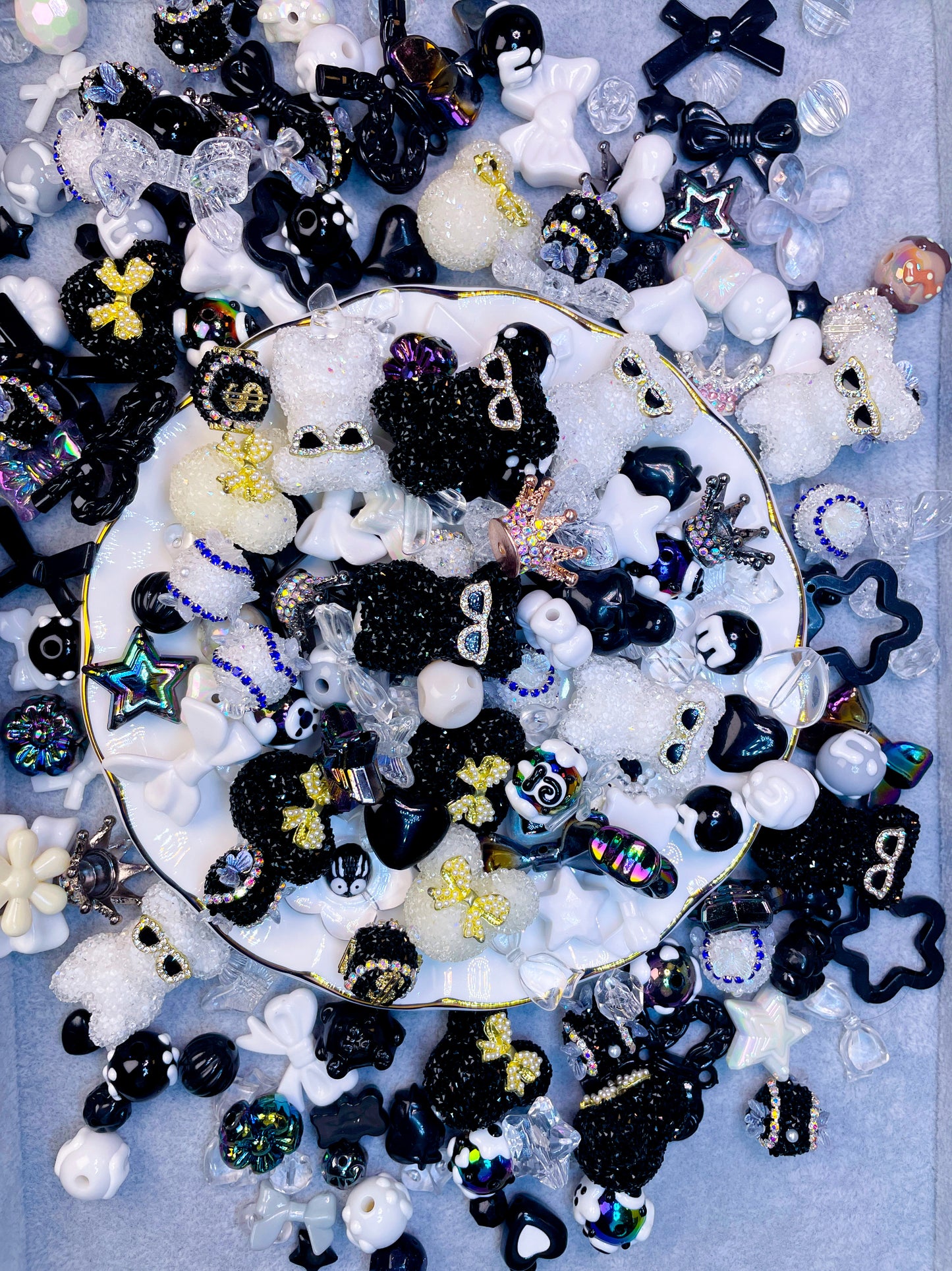 discount! ! diy mix beads charms for bracelet necklace hairclip Pendant Material package