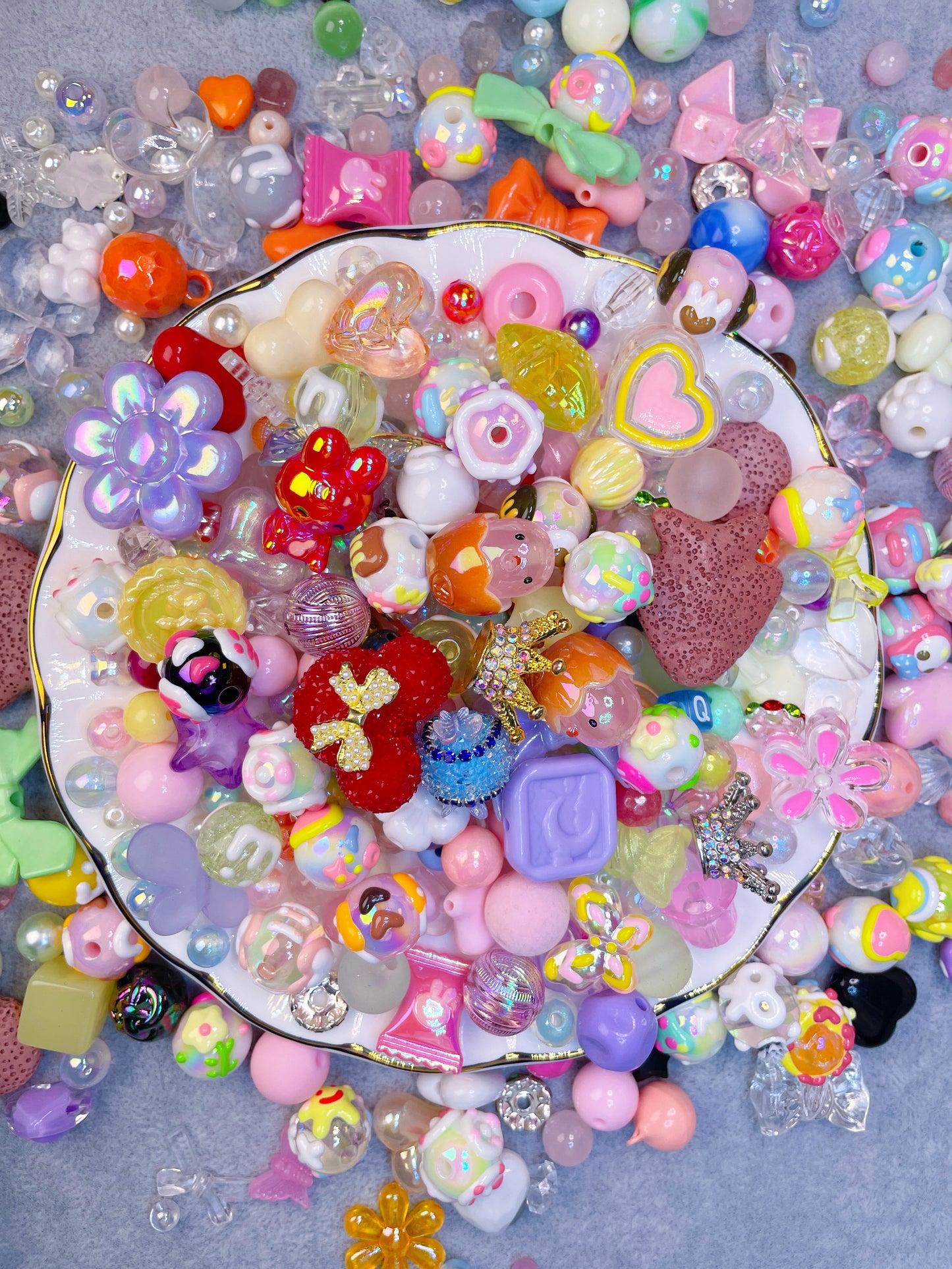 discount!  ! diy mix beads charms for bracelet necklace hairclip Pendant Material package