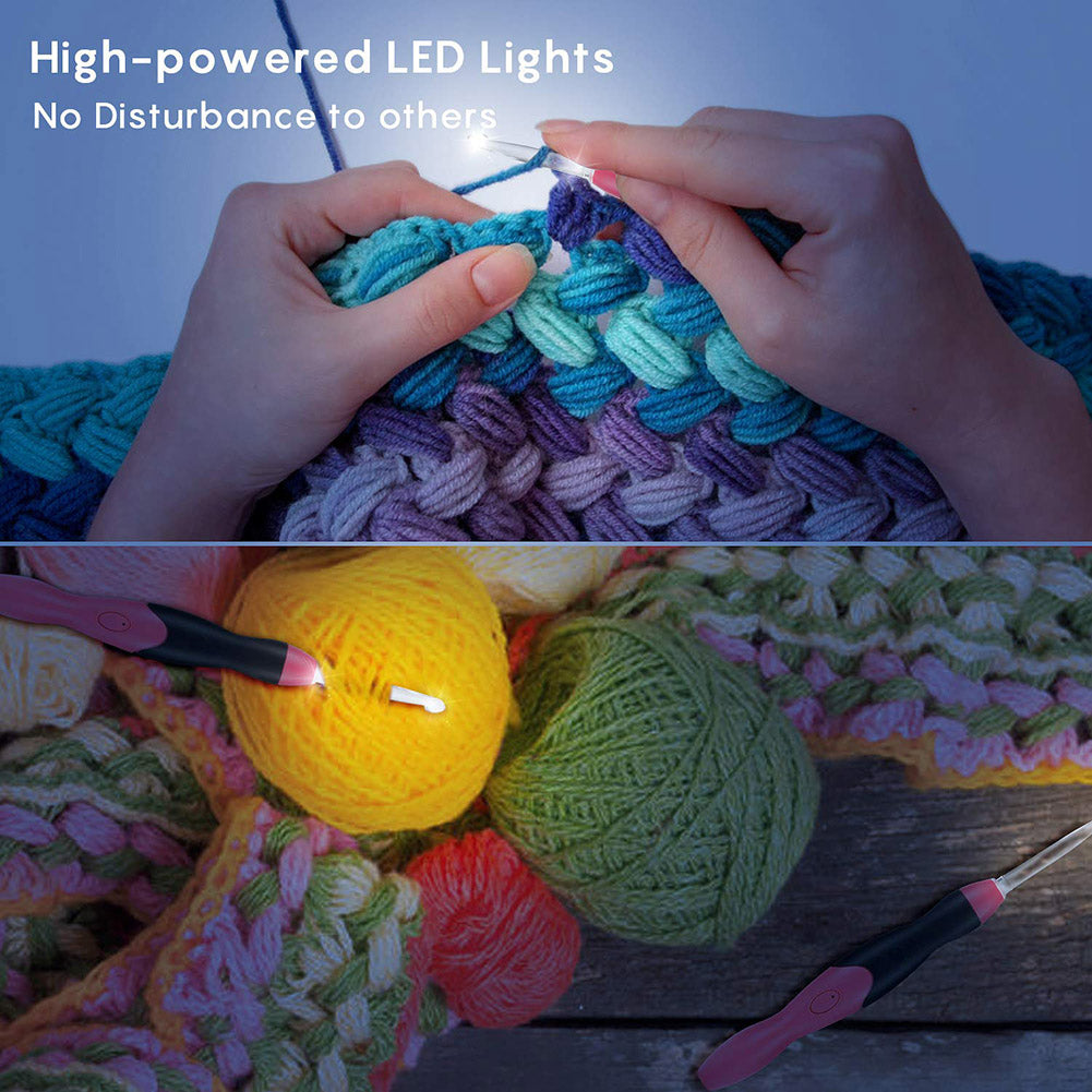 Led Crochet Set + 2 Free Crochet rings